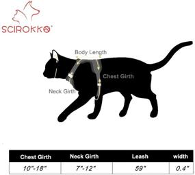 img 3 attached to 🐱 SCIROKKO Cat Harness and Leash Set: Escape-Proof and Adjustable for Safe Outdoor Adventures