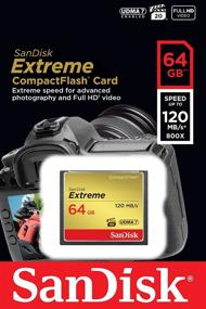 img 2 attached to 💯 Reliable Performance: SanDisk Extreme 64GB Compact Flash Memory Card (B00EZE6V50)