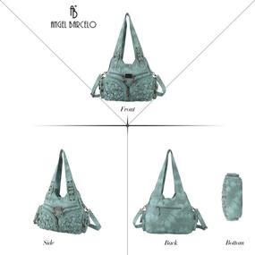 img 2 attached to 👜 Angel Barcelo Women's Fashion Handbags & Wallets: Stylish Shoulder Bags with Hobo Design