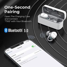 img 3 attached to 🎧 Наушники FIIL T1XS True Wireless - Bluetooth 5.0 наушники, шумоподавление и водонепроницаемые наушники с микрофоном, поддержка приложения FIIL+, для iPhone и Android, белые