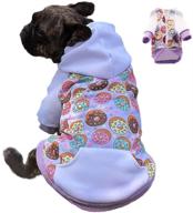 🐶 miaododo puppy dog hoodie for small medium dogs with pocket - hooded sweatshirt pet clothes sweaters with hat and fleece for winter cat hoodies coat логотип