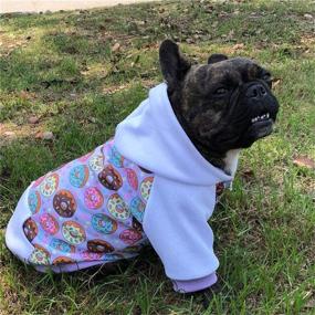 img 3 attached to 🐶 Miaododo Puppy Dog Hoodie for Small Medium Dogs with Pocket - Hooded Sweatshirt Pet Clothes Sweaters with Hat and Fleece for Winter Cat Hoodies Coat