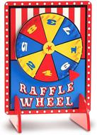 🎠 premium wood tabletop spinning raffle wheel with stand - gamie carnival spinner wheel for boys and girls, kids’ parties, classroom, and more логотип