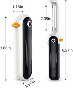 img 3 attached to OZS Kitchen Potato Peeler - Folding Penguin-shaped Fruit and Vegetable Peeler