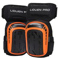 🛠️ liduen pro work knee pads - heavy duty support kneepads with gel cushion and non-slip straps for construction logo