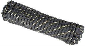 img 1 attached to DT Rope 100 Diamond Braid Polypropyle Black Multicolor