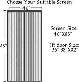 img 3 attached to Upgraded Magnetic Screen Door with Full Strip Magnets and Heavy Duty Mesh - Retractable Design for Single Front, Patio, or Sliding Doors with Full Frame Seal and Magnetic Closure