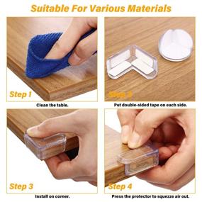 img 1 attached to Godmorn 24Pcs Baby Proofing Corner Guards - Clear Table Corner Guards Bumpers for Furniture - Baby Safety Corner Protectors - Essential Baby Proof Safety Products