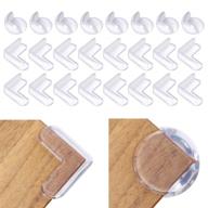 godmorn 24pcs baby proofing corner guards - clear table corner guards bumpers for furniture - baby safety corner protectors - essential baby proof safety products logo