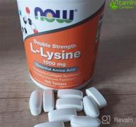 img 1 attached to Now Foods Double Strength L-Lysine Hydrochloride Supplement, 1,000 mg, Amino Acid, 100 Tablets review by Wendy Rodriguez