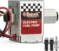 bravex inline electric fuel pump universal dc 12v low pressure 4-7 psi petrol diesel (ep12s) logo