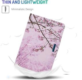 img 3 attached to Dteck Universal 9.5-10.5 Inch Tablet Case - Slim, Light, and Stylish Folio Cover - Compatible with Apple iPad, Samsung, Kindle, Huawei, Lenovo, Android, and Dragon Touch - Pink Floral Design