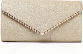 img 4 attached to Stylish and Glamorous: GESU Shining Envelope Evening Handbags for Women - Perfect Clutches & Evening Bags