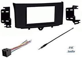 img 1 attached to 🚘 ASC Premium Car Stereo Installation Dash Kit, Wiring Harness, and Antenna Adapter for Installing an Aftermarket Double Din Radio in 2011-2015 Smart ForTwo