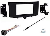 🚘 asc premium car stereo installation dash kit, wiring harness, and antenna adapter for installing an aftermarket double din radio in 2011-2015 smart fortwo logo