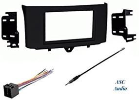 img 2 attached to 🚘 ASC Premium Car Stereo Installation Dash Kit, Wiring Harness, and Antenna Adapter for Installing an Aftermarket Double Din Radio in 2011-2015 Smart ForTwo