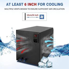 img 2 attached to Poafamx 16gal Aquarium Water Chiller Heater 60L Fish Tank Cooler Fahrenheit for Fish Shrimp Breeding Aquaculture with Pump 110V (60L Chiller&amp;Heater)
