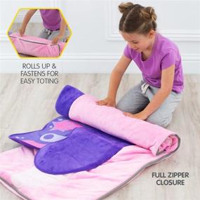 img 1 attached to Bixbee Kids Sleeping Bag: Durable &amp; Machine Washable Slumber Bag for Toddlers, Girls and Boys - Perfect for Daycare, Naptime &amp; Travel with Carrying Handle &amp; Easy Zipper