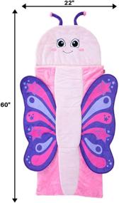 img 3 attached to Bixbee Kids Sleeping Bag: Durable &amp; Machine Washable Slumber Bag for Toddlers, Girls and Boys - Perfect for Daycare, Naptime &amp; Travel with Carrying Handle &amp; Easy Zipper