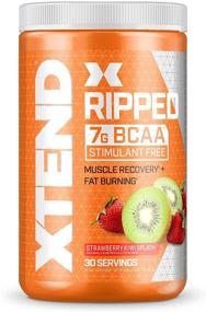 img 4 attached to XTEND Ripped BCAA Powder Strawberry Kiwi: Ultimate Sugar-Free Post-Workout Muscle Recovery 🍓 Drink with 7g of BCAAs for Men & Women - Cutting Formula, 30 Servings