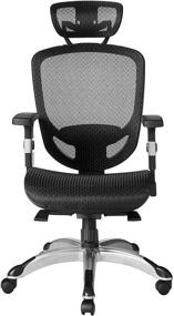 img 3 attached to 🪑 STAPLES Hyken Technical Task Chair (Black, 1 Each) - Adjustable Breathable Mesh for Lumbar, Arm and Head Support, Ideal Modern Desk Chair for Office