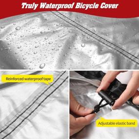 img 1 attached to 🚲 Aiskaer Bike Cover: Protect Your Bikes from All Weather - Large 1, XL 1-2 & XXL 2-3 Sizes - Waterproof & Anti-UV - Ideal for Mountain & Road Bikes