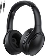 🎧 enhanced noise cancelling bluetooth headphones with cvc8.0 mic, 35h playtime, hi-fi deep bass - perfect for adults, kids, offices, travel, and tv logo