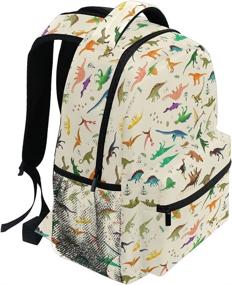 img 2 attached to 🦕 Kids' Dinosaur Pattern Backpack Rucksack: Ideal Students Backpack for School