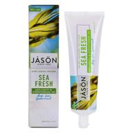 sea fresh plus coq10 gel toothpaste by jason natural products - 6 ounce, pack of 6 logo