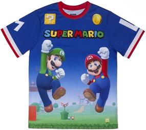 img 3 attached to 🎮 Nintendo Super Mario & Luigi Boys Athletic Gamer Top Graphic Tee Shirt 2 Pack - Level up with this Dynamic Duo!