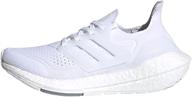 👟 adidas unisex youth ultraboost white yellow girls' shoes: stylish and sports-ready logo