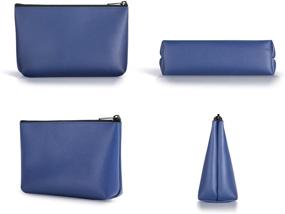 img 1 attached to Waterproof Pencil Pouch Bag for MacBook Power Adapter, Mouse, Apple Pencil, Data Cables, Cellphone, Power Bank, Cosmetic, and More - Royal Blue, Various Styles