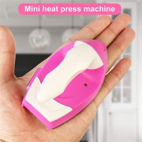 img 2 attached to 🔥 B&A Portable Mini Heat Press Machine: Temperature Electric Iron with Charging Base for Transfer Vinyl Projects – Ideal for Clothes, DIY T-Shirts, Shoes, Hats – Small and Handy Heat Press