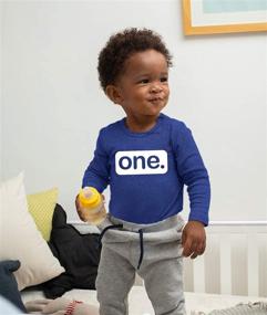 img 1 attached to 👕 Charcoal Boys' Clothing: Trendy First Birthday Outfit - Tops, Tees & Shirts