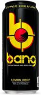 🍋 energize and savor with vpx bang lemon drop - 16 fl oz (pack of 12) logo