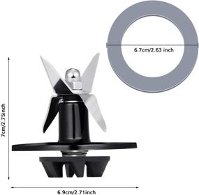 img 3 attached to 🔪 Cuisinart CBT-500, SB5600, CB600 Blender Blade Assembly with 3 Gaskets - Replacement Parts for Better Blending Performance