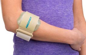 img 4 attached to 🎾 Pneumatic Armband: Tennis/Golfers Elbow Support Strap - Beige - Aircast