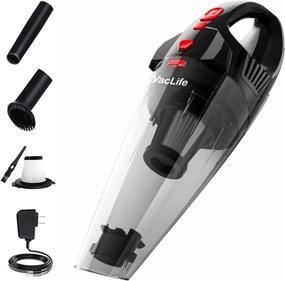 img 4 attached to 🔋 VacLife Handheld Vacuum, Cordless Pink Hand Vacuum with Lithium Ion Battery (Model VL106)