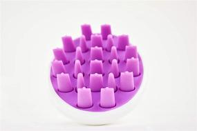 img 1 attached to 💜 Zyllion Purple Scalp Massager Dandruff Brush: Effective Exfoliating Treatment, Shampoo Scrubbing, and Hair Growth Tool