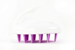 img 3 attached to 💜 Zyllion Purple Scalp Massager Dandruff Brush: Effective Exfoliating Treatment, Shampoo Scrubbing, and Hair Growth Tool