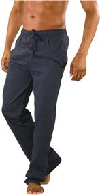 img 1 attached to ToBeInStyle Mens Knitted Pajama Pants Men's Clothing in Sleep & Lounge
