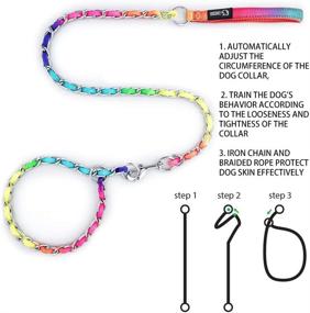 img 4 attached to TSPRO Rainbow Choker Training Collar 20 5Inches