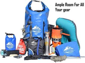 img 2 attached to 🎒 Gold Coast Gear 30L Waterproof Dry Bag Backpack - Padded Straps - Ideal for Camping, Hiking, Kayaking, Fishing, Biking, Canoeing, Paddle Boarding, and Outdoor Sports