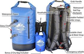 img 3 attached to 🎒 Gold Coast Gear 30L Waterproof Dry Bag Backpack - Padded Straps - Ideal for Camping, Hiking, Kayaking, Fishing, Biking, Canoeing, Paddle Boarding, and Outdoor Sports