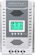 ⚡ регулятор заряда солнечной панели ooycyoo mppt k100a - 100 ампер с жк-дисплеем для систем автоматического заряда батарей 12v/24v. логотип
