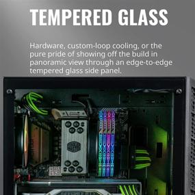 img 1 attached to 🖥️ Корпус Micro-ATX Cooler Master MB320L со встроенными двумя ARGB-вентиляторами, темным зеркальным передним панелями, воздуховодами из сетки, боковой панелью из закаленного стекла и ARGB-системой подсветки.