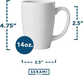 img 2 attached to ☕️ Serami White Coffee with Ergonomic Large Handles: A Perfect Blend of Style and Comfort