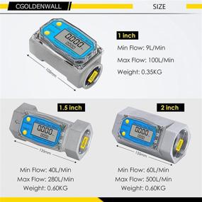 img 1 attached to 📏 Accurate Measurement and Monitoring with CGOLDENWALL Electronic Digital Flowmeter 10 100Gpm