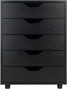 img 3 attached to 🗄️ Halifax Winsome Storage/Organization, Black, 5-drawer