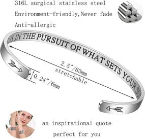 img 1 attached to Вдохновляющие браслеты с надписью: персонализированные подарки с мотивирующими лозунгами